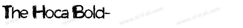 The Hoca Bold字体转换